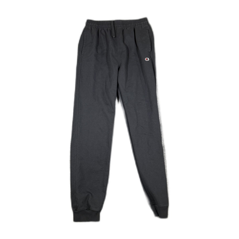 Champion Mens Jogger Sweatpants Black Large Tall LT Elastic Waist Cuffed 2697